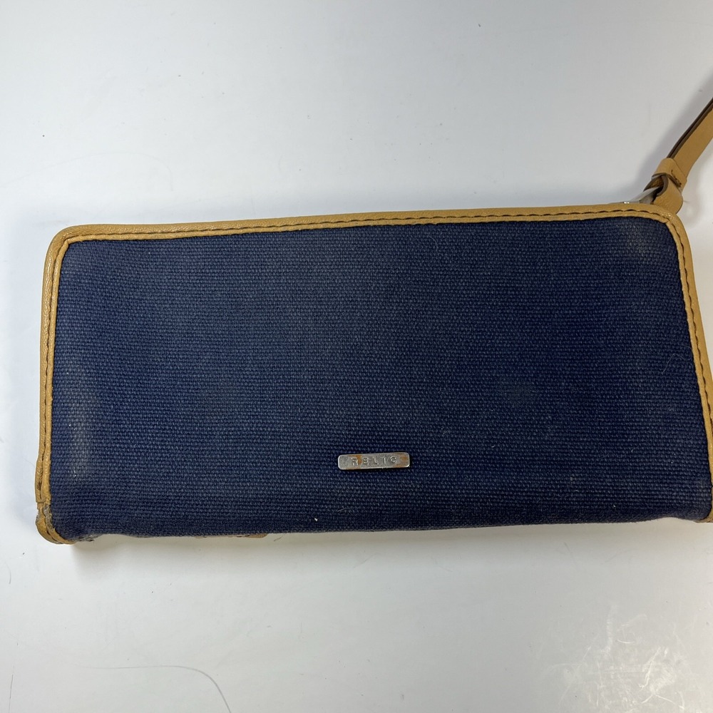 Relic Colorful Floral Canvas Wallet Zip Vegan Leather Marley 7.5 X 4 - Picture 5 of 13